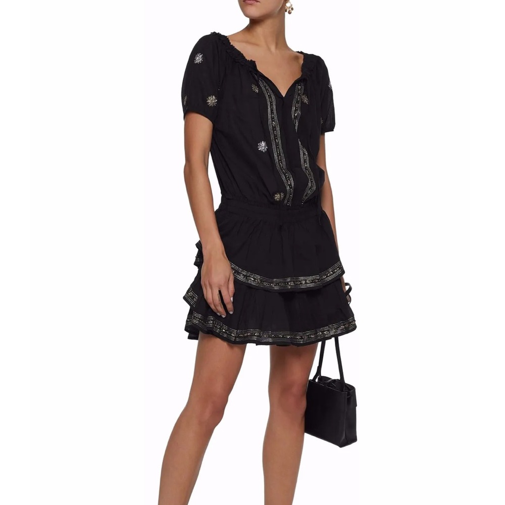 Loveshackfancy Black Popover Sz 1 - image 1